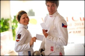 Czech Republic's Barbara Kodedova and Jan Kuf