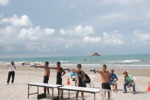 adults beach